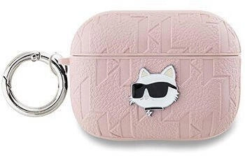 Karl Lagerfeld Karl Lagerfeld PU Embossed Choupette Head Hülle für AirPods Pro 2 Pink
