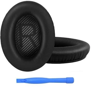 MMOBIEL Ersatz Ohrpolster für Bose QuietComfort 35 (QC35) und Quiet Comfort 35 II (QC35 II) von - Protein PU Kopfhörer Ohrpolster - Kopfhörer Ersatzpolster - Schwarz
