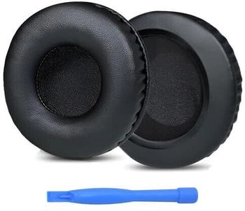 MMOBIEL Ersatz Ohrpolster für Skullcandy Hesh, Hesh 2, Hesh 2 Bluetooth Wireless Over-Ear Kopfhörer Protein PU Kopfhörer Ohrpolster - Kopfhörer Ersatzpolster - Schwarz