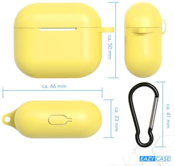 Eazy Case Silicone Case AirPods 3 Key Chain Yellow