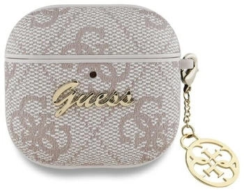 Guess Schutzhülle 4G Charm Collection Case für AirPods 4, Rosa