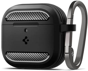 Spigen Rugged Armor matte black - AirPods 4