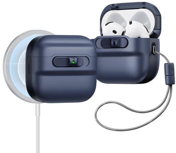 ESR Schutzhülle für Apple AirPods 4, ESR Pulse HaloLock MagSafe, Dunkelblau