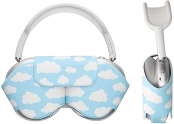 kwmobile H&uuml;lle kompatibel mit Apple AirPods Max Polyester Wolken und Himmel