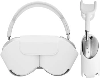 kwmobile H&uuml;lle kompatibel mit Apple AirPods Max Polyester Wei&szlig;