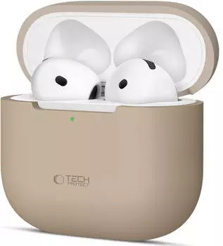 Tech-Protect Silikonhülle für Apple AirPods 4 Beige