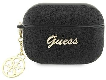 CG Mobile Guess GUAP2GLGSHK AirPods Pro 2 cover black Glitter Flake 4G Charm