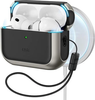 ESR Schutzhülle ESR Orbit HaloLock MagSafe für AirPods Pro 3, Titanium