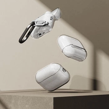 Ringke Schutzhülle für Apple AirPods Pro 3, Air, Transparent mit Brokat