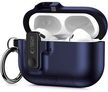 Tech-Protect Schutzhülle für Apple AirPods Pro 3, Slim Hook, Dunkelblau