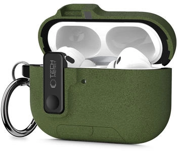 Tech-Protect Schutzhülle für Apple AirPods Pro 3, Slim Hook, Dunkelgrün