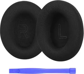 MMOBIEL Ersatz Ohrpolster für Razer Kraken V4 / Razer Kraken V4 Pro Gaming Kopfhörer von - Mesh Kopfhörer Ohrpolster Ersatzpolster Schwarz