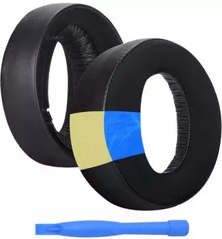 MMOBIEL Ohrpolster Ersatz für Sony PlayStation 5 Pulse 3D Wireless Headset von - Cooling Gel & Mesh Stoff Ohrpolster Kissen Schwarz