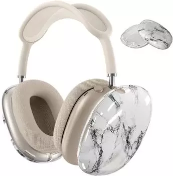 MMOBIEL Hülle für AirPods Max Kopfhörer Weiche TPU Ohrmuscheln Hülle Anti-Kratz-Schutzhülle Keramik Weiß