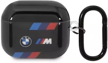CG Mobile BMAP222SOTK BMW M Motorsport AirPods Pro 2 Case Black Tricolor Stripes