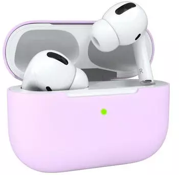 Eazy Case Kopfhörer-Schutzhülle Silikon Hülle kompatibel mit Apple AirPods Pro, Hülle für Airpods Fullcover Box Hülle Silikoncase Schutzhülle Lila, Lila