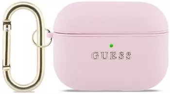 Guess Schutzhülle Guess Grained PU Classic Logo Case für AirPods Pro 3, Rosa