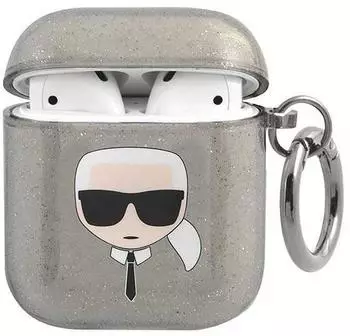 Karl Lagerfeld Case (Kopfh&ouml;rer H&uuml;lle), Kopfh&ouml;rertasche + Schutzh&uuml;lle, Schwarz