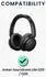 kwmobile 2X Ohrpolster kompatibel mit Anker Soundcore Life Q35 / Q30 aus Kunstleder