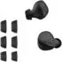 kwmobile 6X Polster kompatibel mit Jabra Elite 7 Pro/Elite 7 Active 3 Größen Silikon