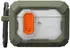 Urban Armor Gear Plasma Case für die Apple AirPods Pro 3 Hülle (2025) (Wireless-Charging kompatibel/Status LED sichtbar, Abnehmbarer Karabinerhaken) Olive/transparent
