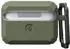 Urban Armor Gear Plasma Case für die Apple AirPods Pro 3 Hülle (2025) (Wireless-Charging kompatibel/Status LED sichtbar, Abnehmbarer Karabinerhaken) Olive/transparent