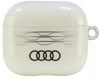 IMOBO Audi IML Geometric Pattern Apple AirPods 3 Case White (AU-IMLAP3-A6/D3-WE)