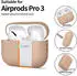 Tech-Protect Silikon Apple Airpods Pro 3 Kaffee Latte (Kopfhörer Hülle), Kopfhörertasche + Schutzhülle, Braun