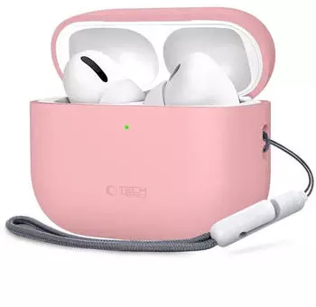 Tech-Protect Silikon Apple Airpods Pro 3 Staubiges Rosa (Kopfh&ouml;rer H&uuml;lle), Kopfh&ouml;rertasche + Schutzh&uuml;lle, Rosa