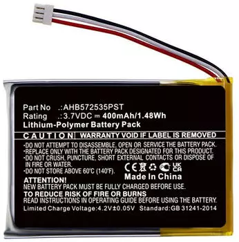 CoreParts Battery for Wireless Headset (Jabra Evolve 75), Kopfh&ouml;rer Ersatzteile, Schwarz