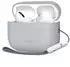 Tech-Protect Silikon Apple Airpods Pro 3 Stift Grau (Kopfhörer Hülle), Kopfhörertasche + Schutzhülle, Grau