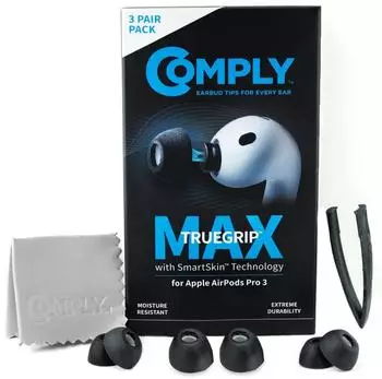 Comply For Apple AirPods Pro 3 Version: Max - Black Large (L), Kopfh&ouml;rer Ersatzteile, Schwarz