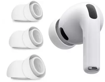 Tech-Protect Ohrst&ouml;psel 3er-Pack F&uuml;r Apple Airpods Pro 3 (Apple AirPods Pro (3rd Gen.)), Kopfh&ouml;rer Ersatzteile, Weiss