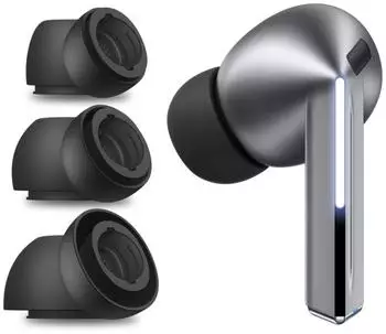 Tech-Protect Ear Tips f&uuml;r Samsung Galaxy Buds 3 Pro (Samsung Galaxy Buds3 Pro), Kopfh&ouml;rer Ersatzteile, Schwarz