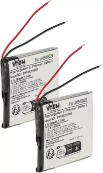 vhbw Ersatzakku 2x Li-Polymer 360mAh 3,7V für Voyager Focus B825 (182435891)