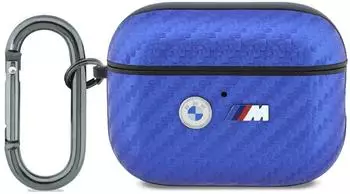 CG Mobile BMW M Carbon Metal Logo H&uuml;lle f&uuml;r AirPods Pro 3, hellblau
