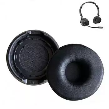INF Engage 55/65/75 Ersatz-Ohrpolster, Kunstleder, schwarz, 2er-Pack (363989)