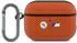 CG Mobile AirPods Pro 3 Hülle Steppmuster Kevlar, Metalllogo, Karabiner, orange/blau
