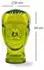 DESIGN DELIGHTS Glas Kopfhörerständer transparent + satin 29cm Glaskopf Skulptur T02 limette