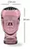 DESIGN DELIGHTS Glas Kopfhörerständer transparent + satin 29cm Glaskopf Skulptur T08 altrosa