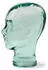 DESIGN DELIGHTS Glas Kopfhörerständer transparent + satin 29cm Glaskopf Skulptur T01 klar