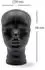 DESIGN DELIGHTS Glas Kopfhörerständer voll Glanz + matt 29cm Glaskopf Skulptur M01 schwarz