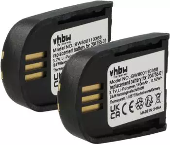 vhbw Ersatzakku für Savi WH500 / WH500A / W745, Li-Polymer, 140mAh, 3,7V (182386117-3)
