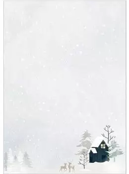sigel Weihnachtsbriefpapier Cozy Christmas A4 90g