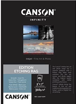 Canson INFINITY Edition Etching Rag 12,7cm X 17,8cm 310g