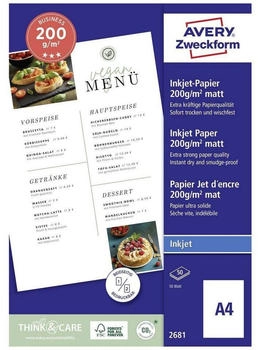 Avery Zweckform Fotopapier Business A4 200g 2681