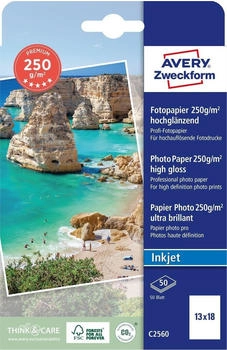 Avery Zweckform Fotopapier Premium 13x18cm 250g C2560