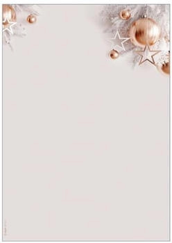 sigel DP429 Christmas Motif Papers "Christmas in rose gold" 90 gsm A4 100 sheets