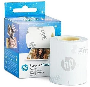 HP Sprocket Panorama 16.4&rsquo; (5 Meter) Zink Paper Roll - Zink Zero-Ink Sticky Backed Smudge-Proof Instant Photo Paper Roll. Compatible with Sprocket Panorama Photo and Label Printer