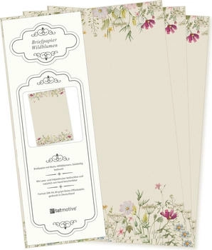 Tatmotive Briefpapier Wildblumen, A4, 90 g/m², 100 Blatt (01-0148-0090-00100)